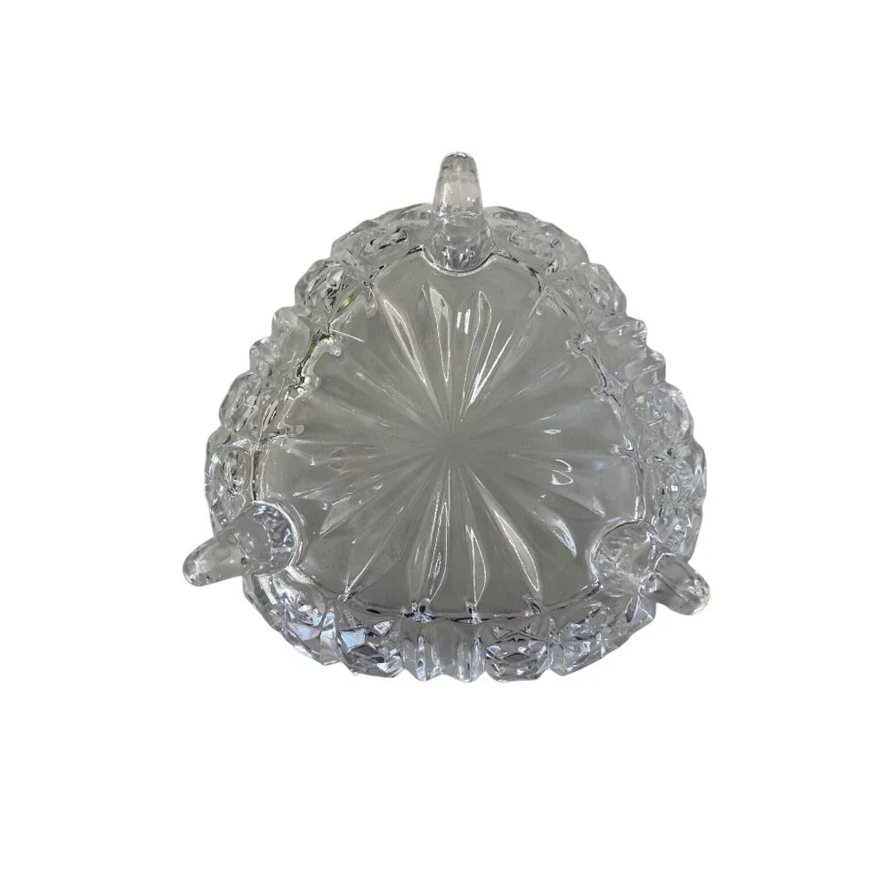 Vintage Crystal Footed Bowl Decorative Candy Bowl - Picture 4 of 9